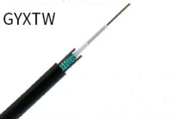 สายเคเบิลไฟเบอร์ออปติก 8 แกนทางอากาศโหมดเดียว GYXTW สายเคเบิลออปติคัลหุ้มเกราะ