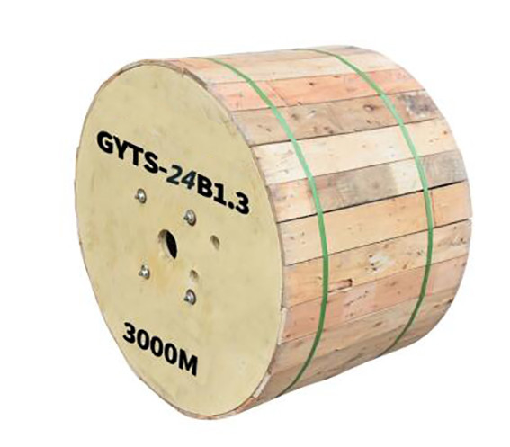 สายเคเบิลใยแก้วนำแสงโหมดเดียว GYTS-24B1.3 Outdoor 24 Core G652D สำหรับการสื่อสาร