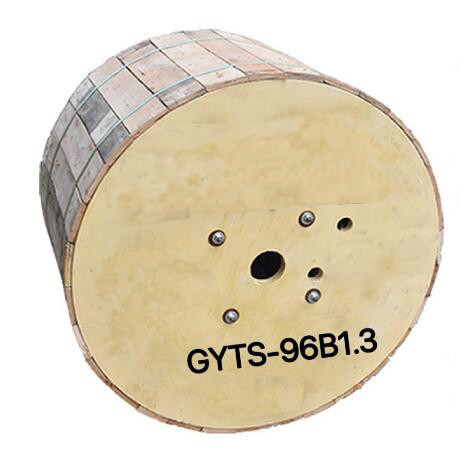 GYTS-96B1.3 สายเคเบิลไฟเบอร์ออปติก 96 แกนกลางแจ้ง G652D โหมดเดียวสีดำ