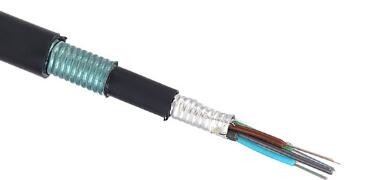 โทรคมนาคม Comunication สายไฟเบอร์ออปติกฝังศพโดยตรง Gyta53 Outdoor Armored 4 - 144 Core