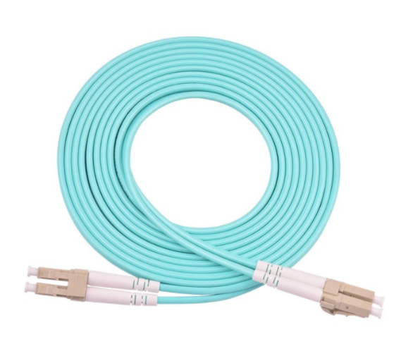 lc lc สายแพทช์ OM3 / OM4 3Meter 10 Gigabit Multimode Duplex PVC LSZH