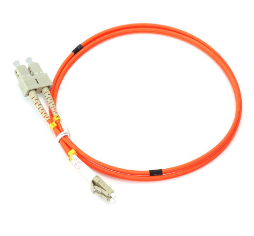 สายแพทช์ไฟเบอร์ออปติก 2.0 มม. 3.0 มม. OM2 SC LC มัลติเพล็กซ์เพล็กซ์ 50/125 LSZH PVC