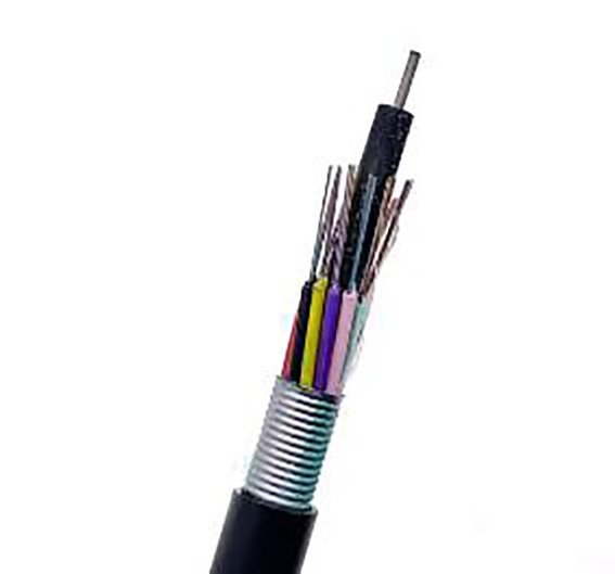 Outdoor 24 Core GYTS FTTH สายเคเบิลใยแก้วนำแสง G652D โหมดเดียวสำหรับการสื่อสาร