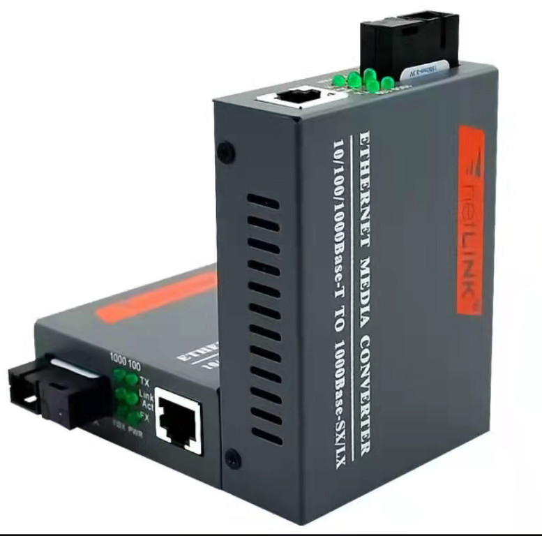 เครื่องรับส่งสัญญาณไฟเบอร์ออปติกกิกะบิต 20KM 1310nm 1550nm HTB-GS-03A/B Single Mode Single Fibers