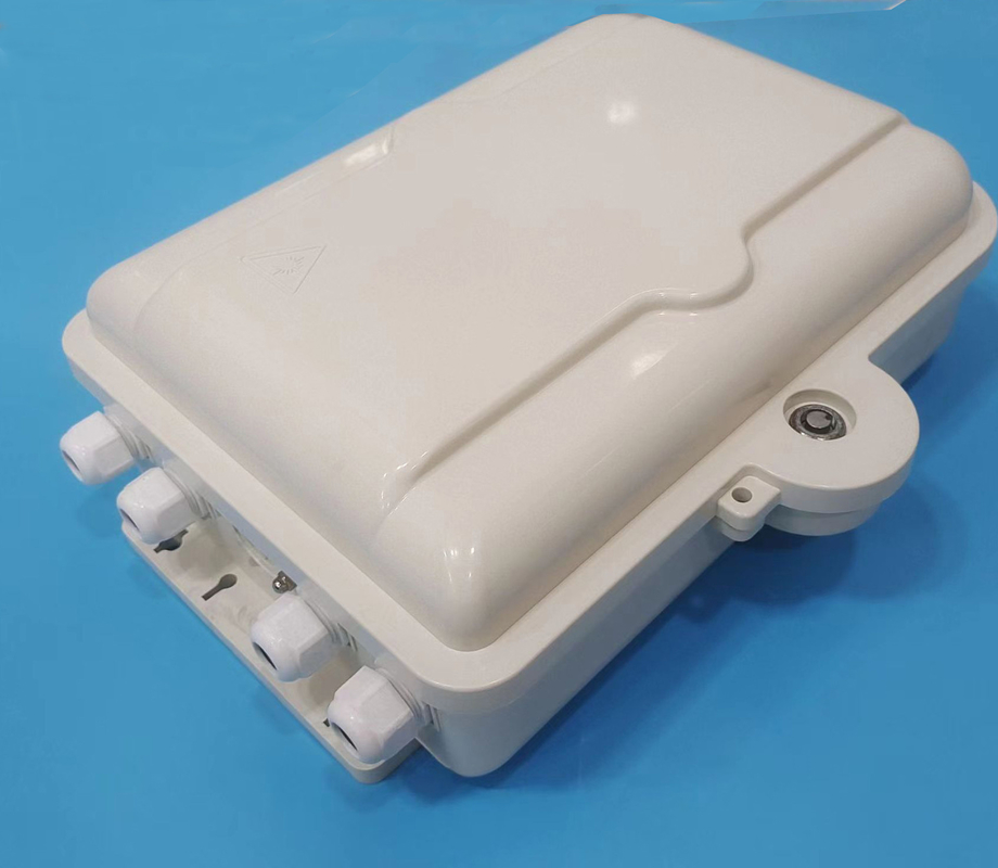 กล่องเลิกจ้างไฟเบอร์กลางแจ้งแบบติดผนัง ABS 16 พอร์ต ODB ODP สำหรับ FTTH