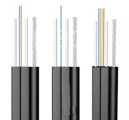 สายเคเบิลวางสายไฟเบอร์ออปติก 1 แกน GJYXCH โหมดเดียว G657A2 FRP เสริมแจ็คเก็ต LSZH