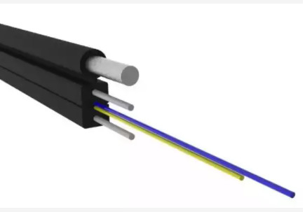 สายเคเบิลไฟเบอร์ออปติกกลางแจ้ง 1/2/4 แกน G657A 2 กม. มัลติโหมด FTTH วางสายเคเบิล GJYXCH