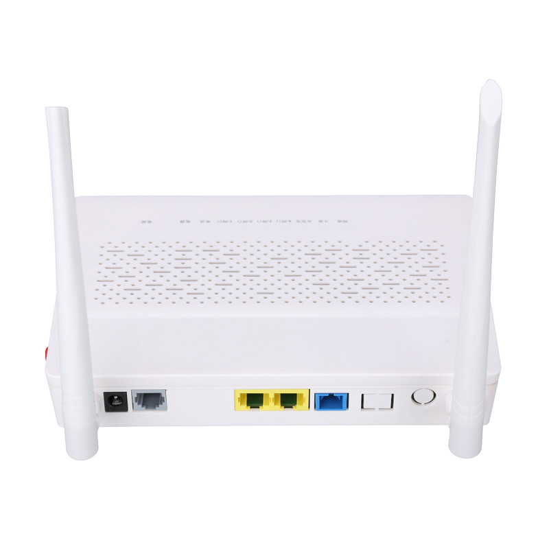 2LAN WIFI POTS ONU หน่วยเครือข่ายออปติคัล 1 * 10 / 100M และ 1 * 10/100 / 1000M พร้อมการเจรจาอัตโนมัติ