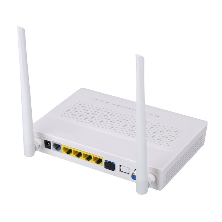 TX 1310nm RX 1490nm FTTH ONU ONT 3FE 1GE WIFI POTS CATV 2T2R โหมด 5DBI ได้รับความถี่ 2.4G