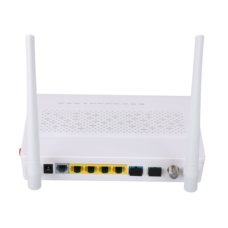 โหมด 2T2R GPON EPON ONU 3FE 1GE WIFI POTS CATV โมเด็มไฟเบอร์คู่ FTTH ONU