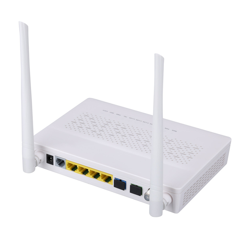โหมด 2T2R GPON EPON ONU 3FE 1GE WIFI POTS CATV โมเด็มไฟเบอร์คู่ FTTH ONU