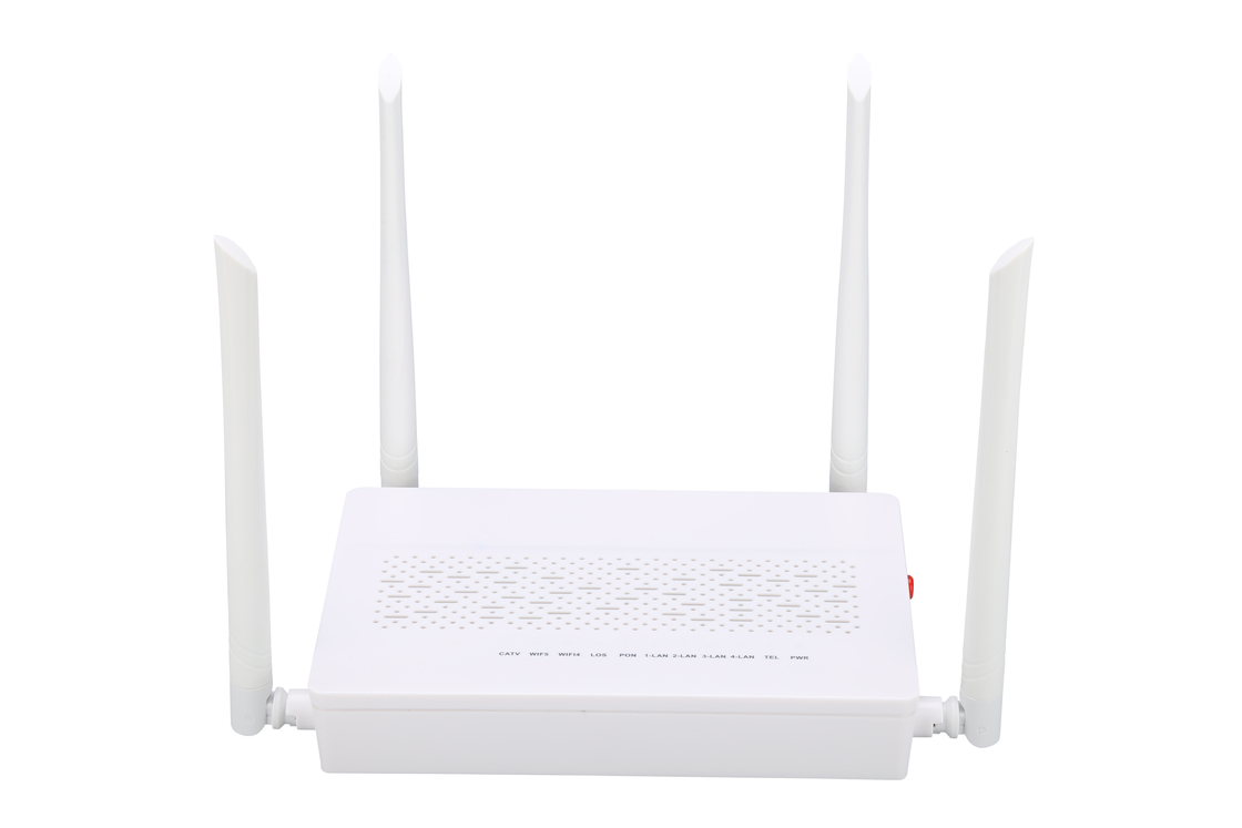 4GE 2.4G / 5G WIFI POTS CATV GPON ONU โมเด็ม SC โหมดเดี่ยว Single Fiber