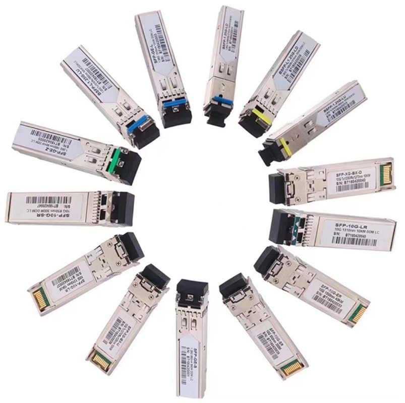 1.25G SFP ตัวรับส่งสัญญาณไฟเบอร์ออปติก 5 กม. 1550 / 1310nm SC Connector โมดูล BIDI SFP