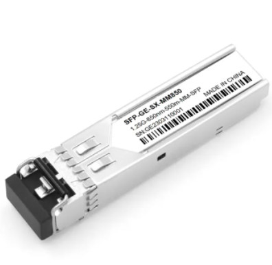 LC Connector โมดูลรับส่งสัญญาณ SFP 1.25G 550m 850nm Duplex Fiber Optic Transceiver