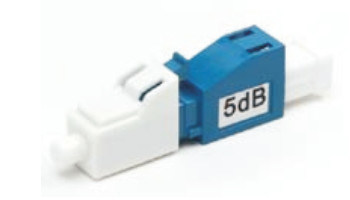 Fiber Optic Fiber  LC Single Mode 5dB  Attenuator Local Area Networks application Wavelength 1260 to 1620nm