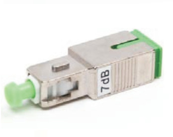 fiber optic  SCA Single Mode 7dB  Attenuator  Networks application Wavelength 1260 to 1620nm