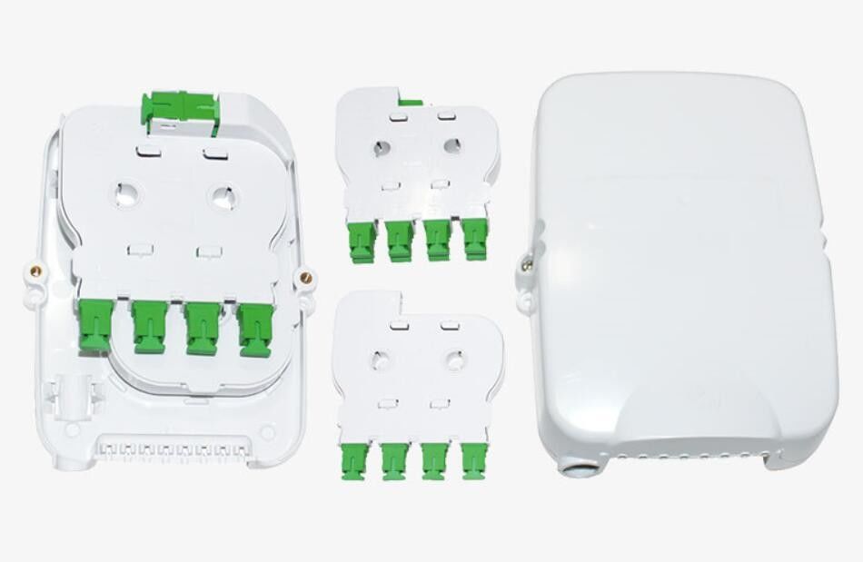 กล่องกระจายไฟเบอร์ออปติก 8 เส้นกล่องแยกไฟเบอร์ออปติกแบบเปียกสำหรับ FTTH