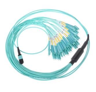 MPO ถึง LC Fiber Optic MPO 24 Core OM2 เครือข่ายโทรคมนาคม