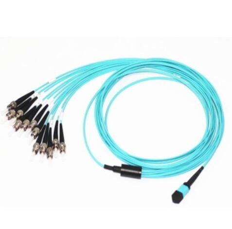 สายเคเบิลลำตัว MPO ความหนาแน่นสูง, สายแพทช์ไฟเบอร์ออปติก MPO ถึง ST OM3.0