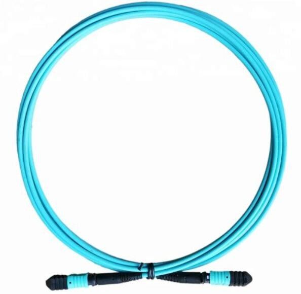 สายไฟเบอร์ OM3 MPO 12, สายแพทช์ SM สำหรับโมดูล QSFP