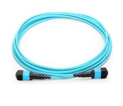 สายไฟเบอร์ OM3 MPO 12, สายแพทช์ SM สำหรับโมดูล QSFP