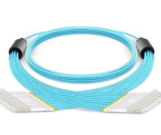 สายแพทช์ไฟเบอร์ออปติกหุ้มเกราะ 6 แกน OS2 E2000 ถึง E2000 โหมดเดี่ยวความหนาแน่นสูง