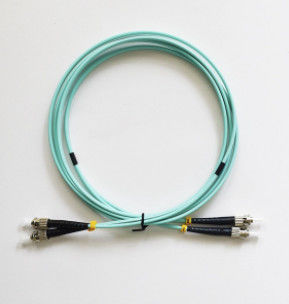 สายแพทช์ไฟเบอร์มัลติ ST ถึง ST 2M สี AQUA สำหรับ FTTH