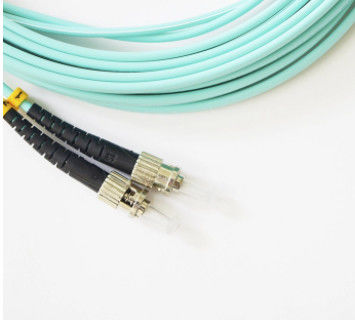 สายแพทช์ไฟเบอร์มัลติ ST ถึง ST 2M สี AQUA สำหรับ FTTH