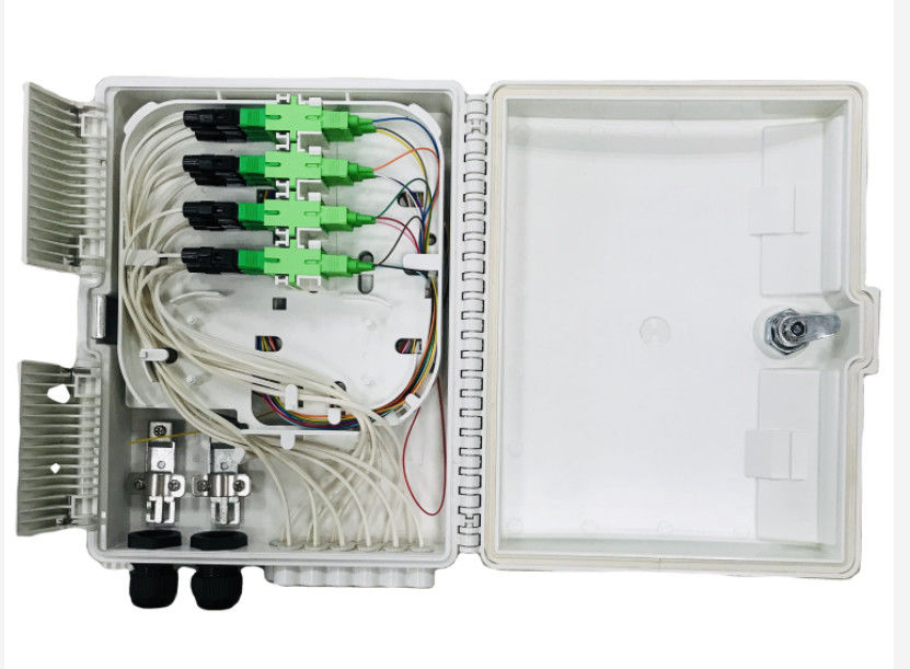 ตู้ไฟเบอร์ออปติก 16 Core Outdoor FTTH FTTB FTTX Network PC / ABS Material