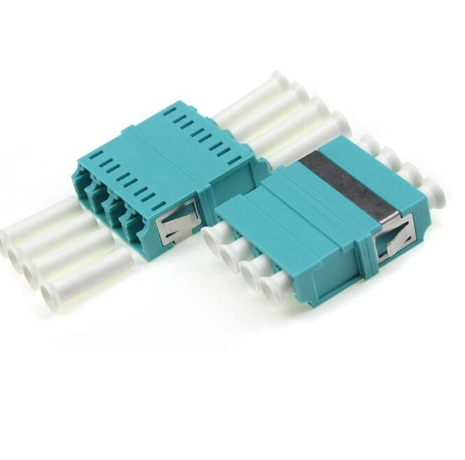 อะแดปเตอร์ไฟเบอร์ออปติก IR ต่ำ, อะแดปเตอร์ OM3 LC Quad 4 คอร์