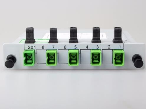Cassette Fiber Optic Splitter 1x4 Sc Apc Connector สำหรับ PON Networks