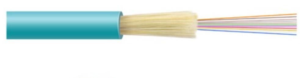 สายไฟเบอร์ออปติก Aramid 12 Core, Cctv PVC Distribution Fiber Cable