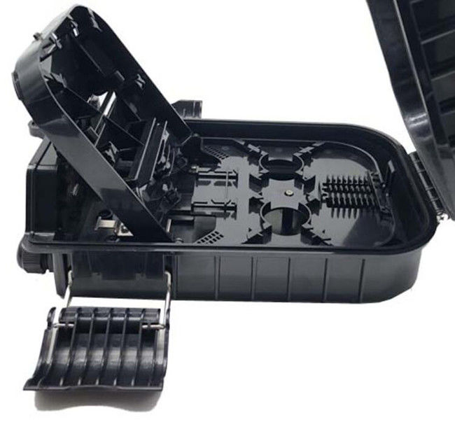 กล่องต่อสายไฟเบอร์กลางแจ้ง 4 ช่อง 16 ช่อง 16 แกน SC FTTH FTTX กันน้ำ IP65