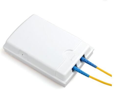 กล่องเชื่อมต่อไฟเบอร์ออปติก FTTH แบบกันฝุ่น 2 คอร์ติดผนังSGS