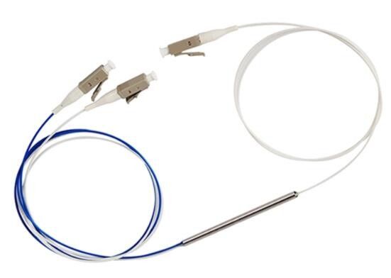 LC UPC 1*2 FBT ไฟเบอร์ออปติก Coupler 0.9 มม. 1 ม. ตัวแยกไฟเบอร์ออปติก