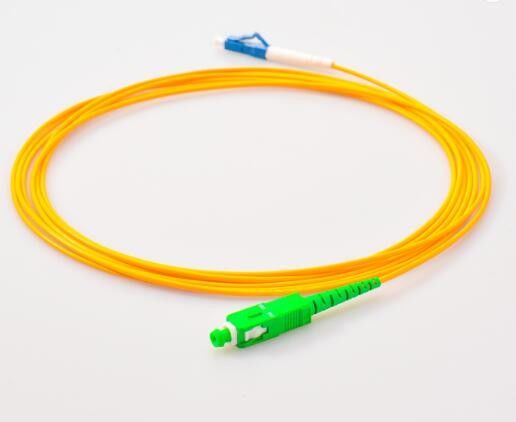 Sc Lc 3m สายแพทช์โหมดเดียว Simplex LC UPC ถึง SC APC 3.0mm