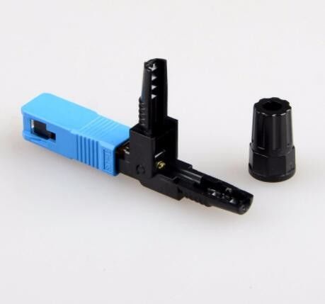0.3db SC PC ตัวเชื่อมต่อไฟเบอร์ออปติกฝังตัว FTTX สำหรับวางสายเคเบิล