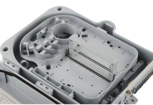 CATV PC ABS กรอบการกระจายไฟเบอร์ออปติก 24 แกนติดผนังSGS