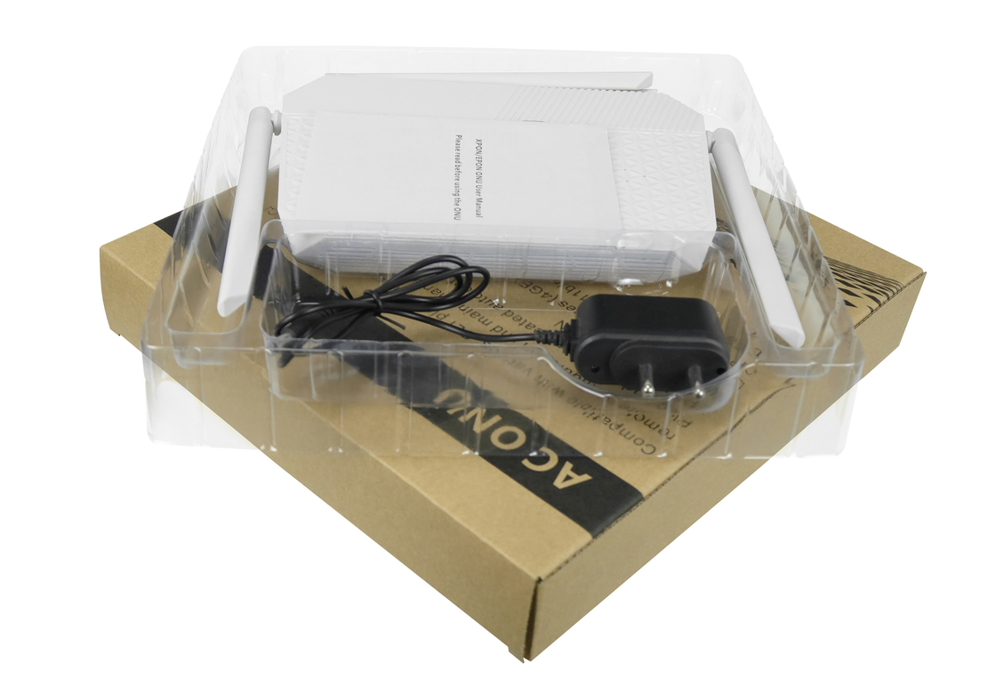 4GE AC WIFI USB XPON ONU เราเตอร์ GPON BoB 20KM SC UPC Connector