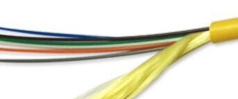 SM Soft Indoor Optical Cable OD 4.5mm GJFJV-6B1 9/125 สีเหลือง 6 Core