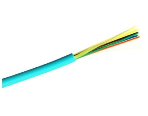 สายเคเบิลใยแก้วนำแสงมัลติโหมด 4 คอร์ 10G OM3 วิศวกรรมในร่มเกรดเทเลคอม