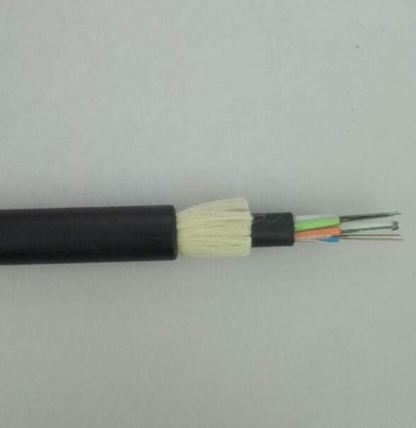 สายเคเบิลใยแก้วนำแสงทางอากาศกลางแจ้ง ADSS 100m Span Single Mode All Dielectric 24 Cores