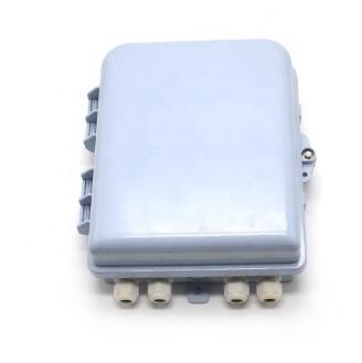 กล่องกระจายไฟเบอร์แบบติดผนัง 16 พอร์ต ODB ODP ABS กล่องต่อสายไฟเบอร์ออปติกกลางแจ้ง