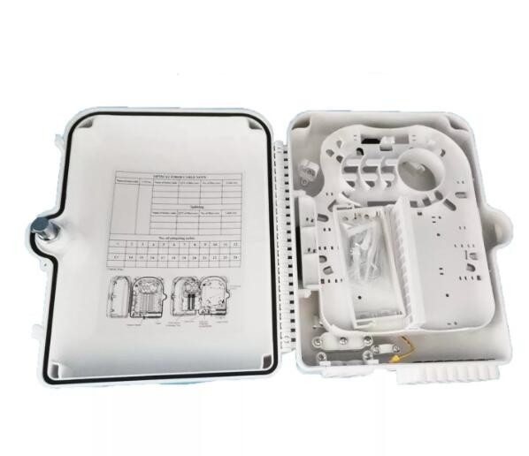 กล่องกระจายไฟเบอร์ออปติกขั้วต่อกันน้ำ ODP ODF 24 คอร์ ABS Plastic
