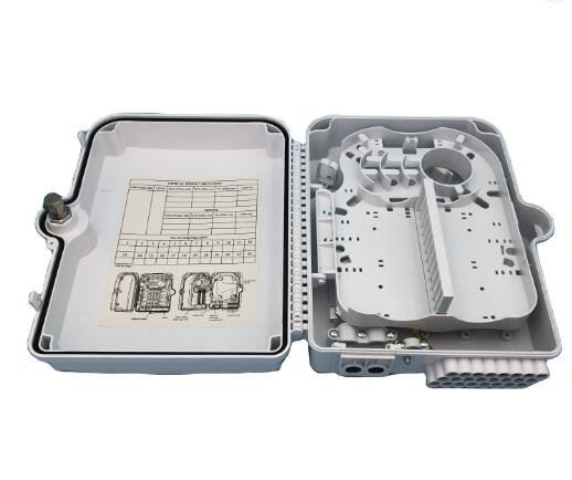กล่องกระจายไฟเบอร์ออปติกขั้วต่อกันน้ำ ODP ODF 24 คอร์ ABS Plastic